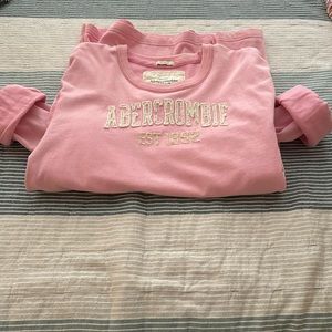 Abercrombie pink long sleeve